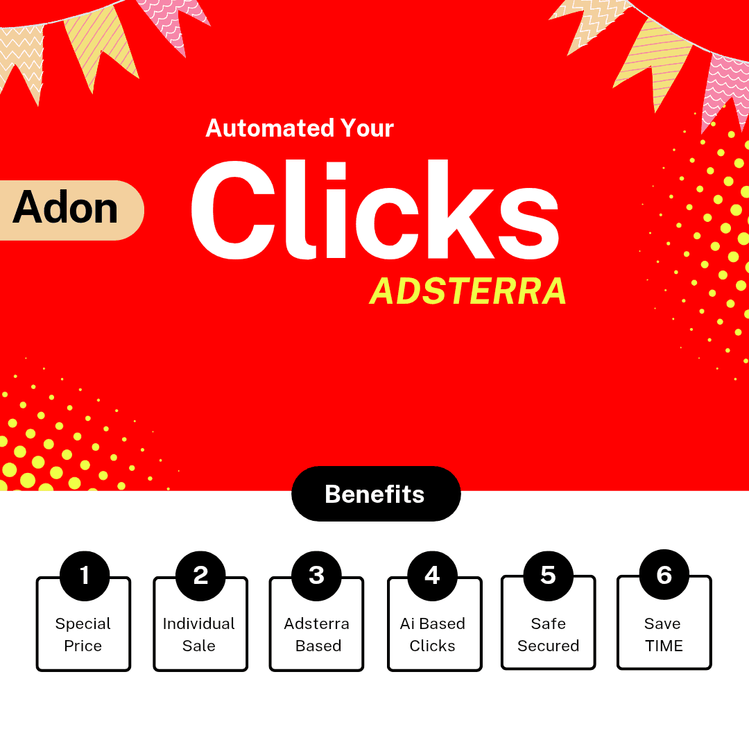 Automate Your Adsterra Clicks ( Read Discribtion )