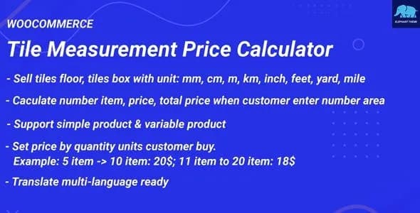 Tile Measurement Price Calculator for WooCommerce
