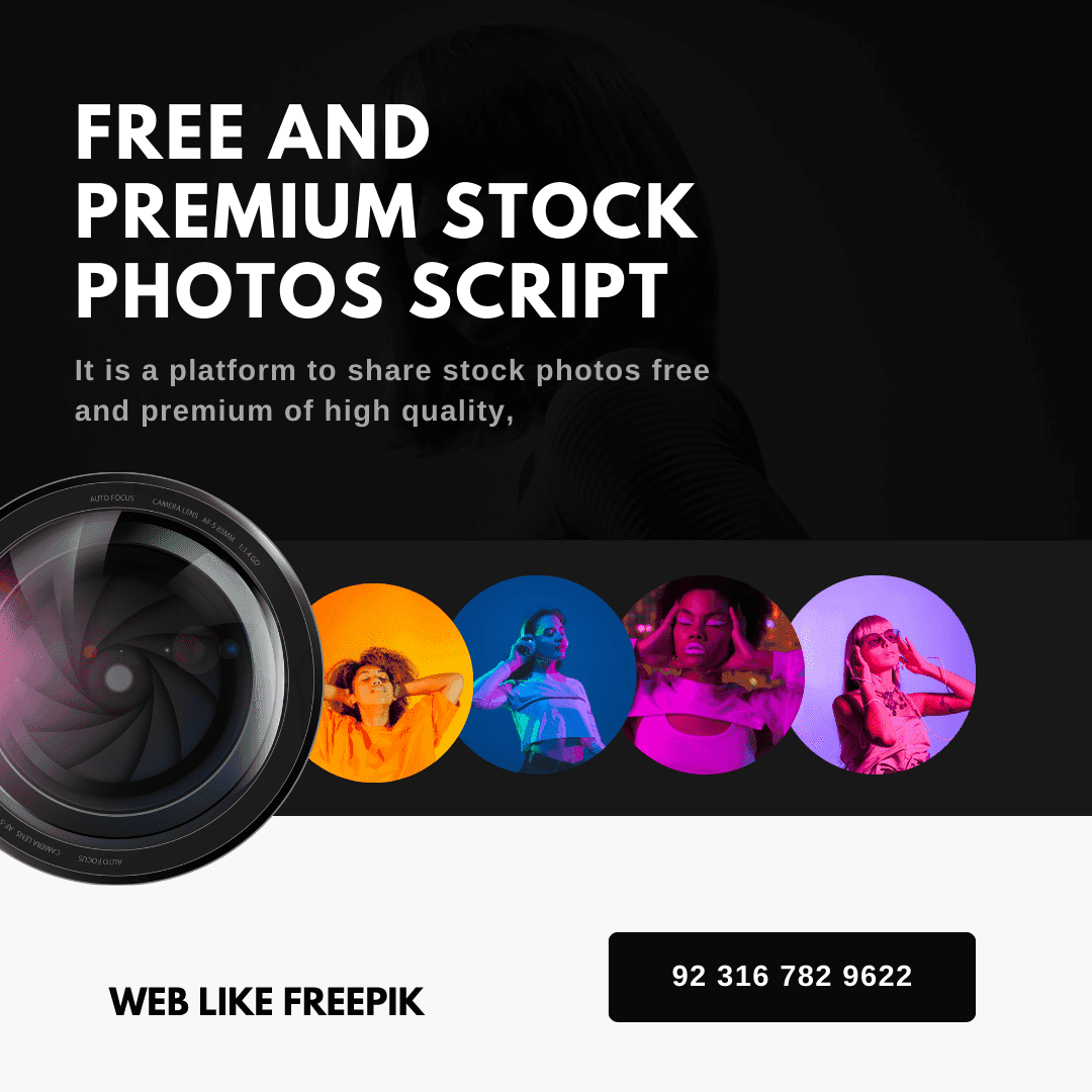 Free and Premium Stock Photos Script
