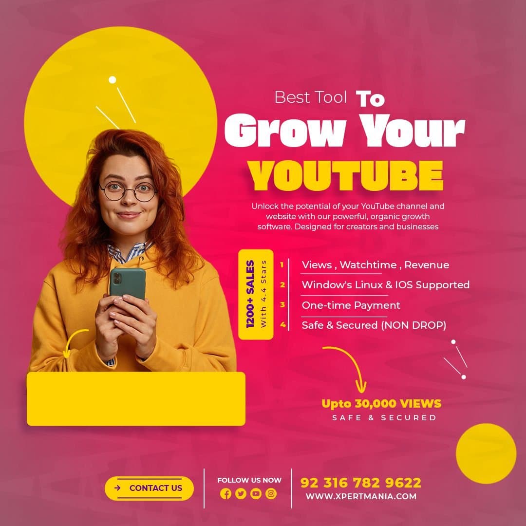 YouTube Traffic Software ( 30$ to 40$ ) Per Day